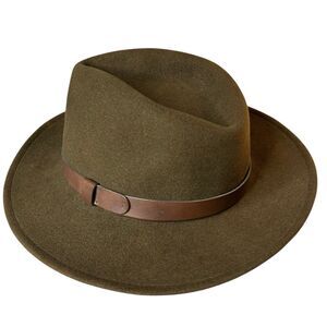 Pendleton Men's Outback 100% Wool Fedora Hat Brown Mens USA MEDIUM A196-732